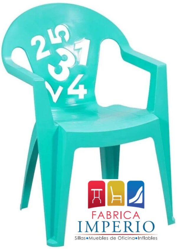 Silla Plástica Infantil Números